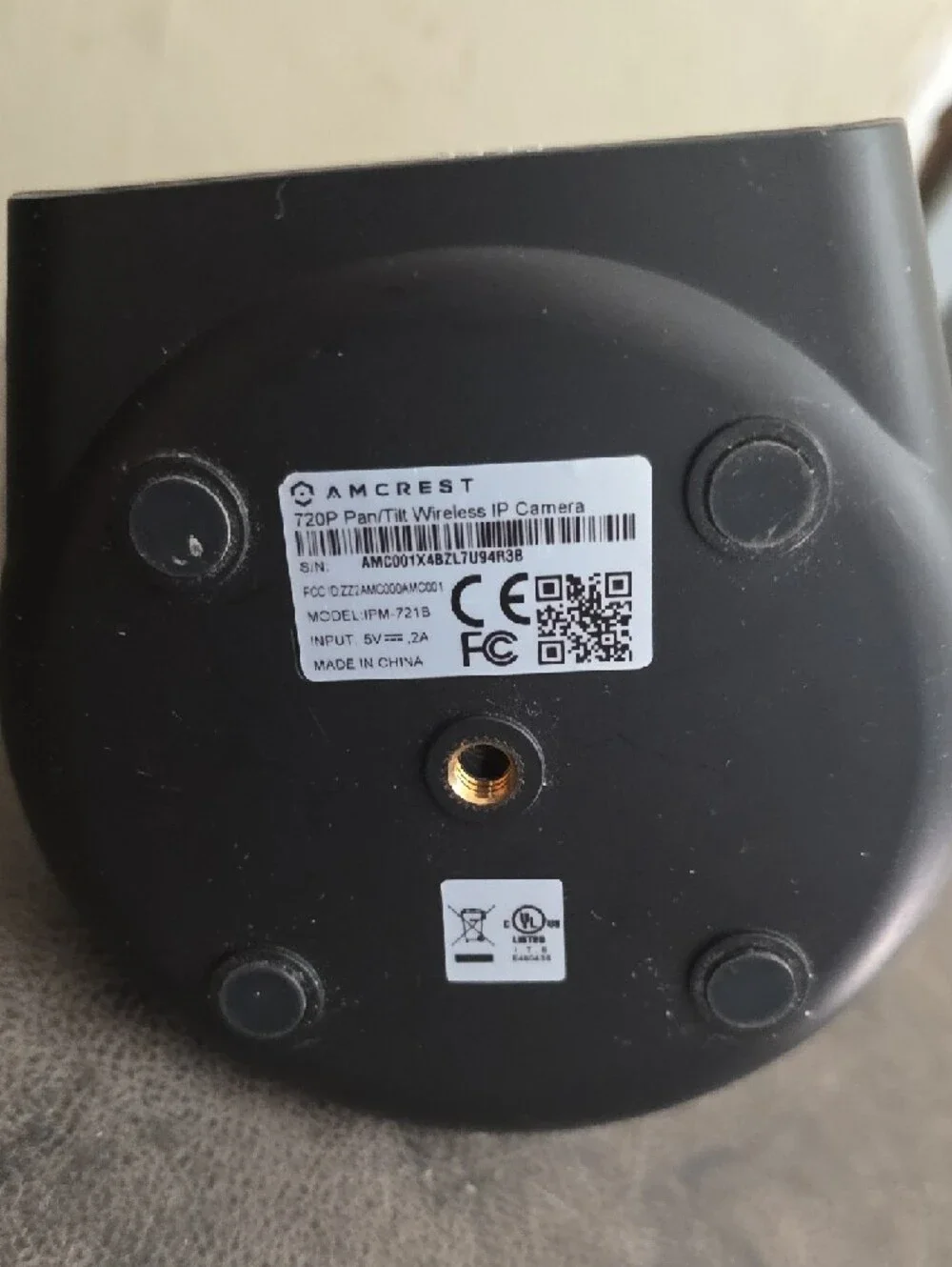 Crest Black PTZ Indoor Dome Webcam with Rotating Lens